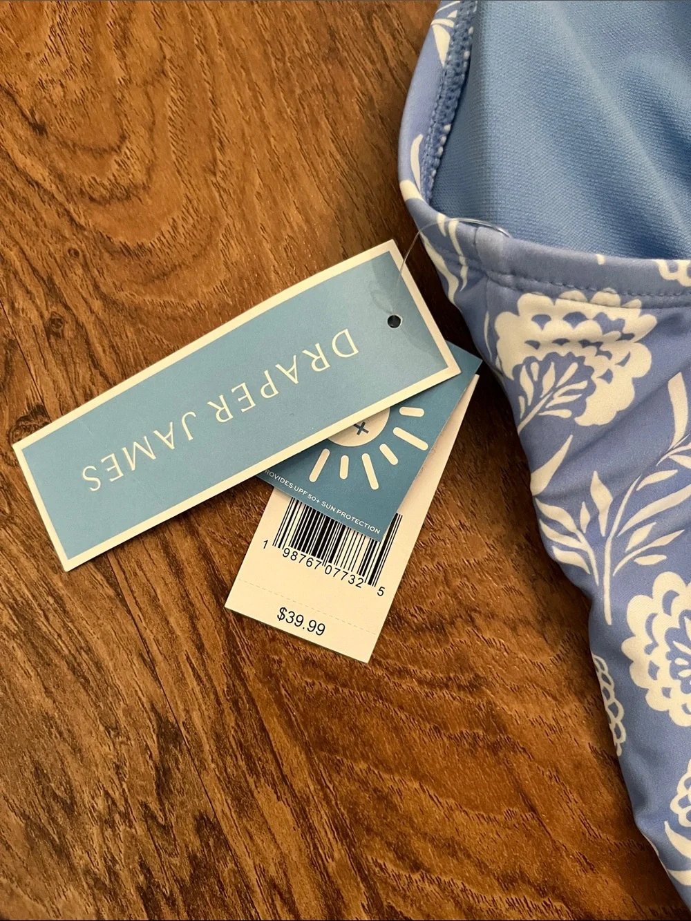 NWT Draper James Dahlia Scalloped Swim Top